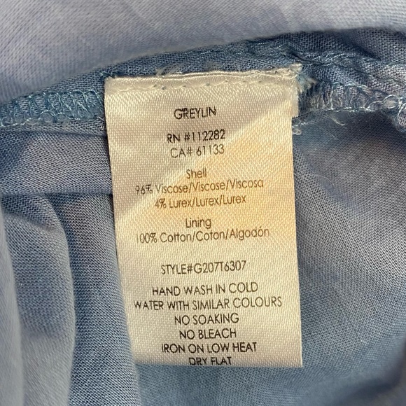 Greylin | Floral Shimmer Long Sleeve Blouse Size S - Picture 9 of 9